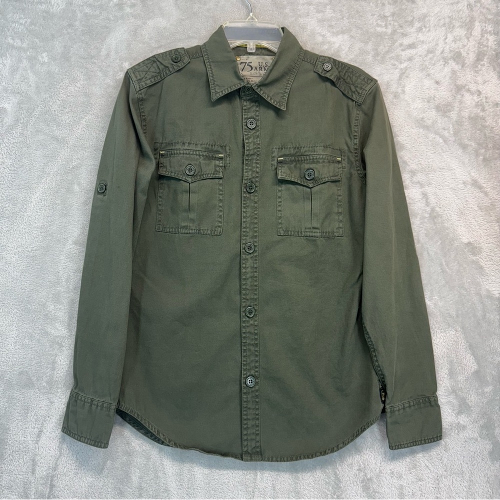 US Military Women’s Shirt Green Size S Authentic Apparel Group